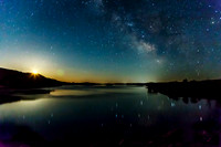 Moonrise Milkyway at Desmet